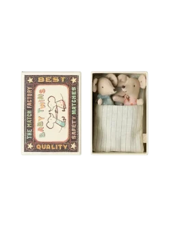 Myszki bliźnięta w pudełku po zapałkach Twins