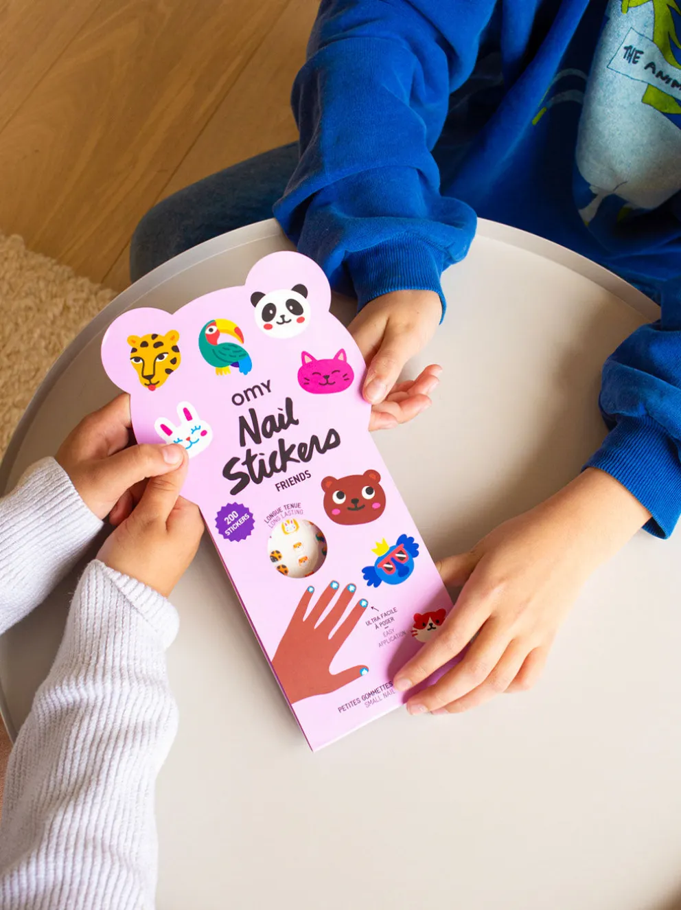 Naklejki na paznokcie dla dzieci 200 sztuk