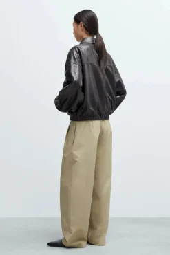 Nappa Bomber Jacket Crocodile