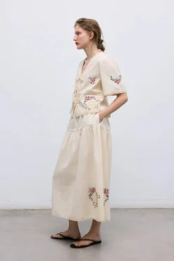 Narcise Woman Skirt Ecru
