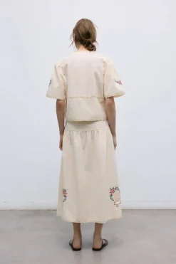 Narcise Woman Skirt Ecru