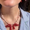 Naszyjnik Baby Prawn & pearls duo necklace
