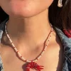 Naszyjnik Baby Prawn & pearls necklace