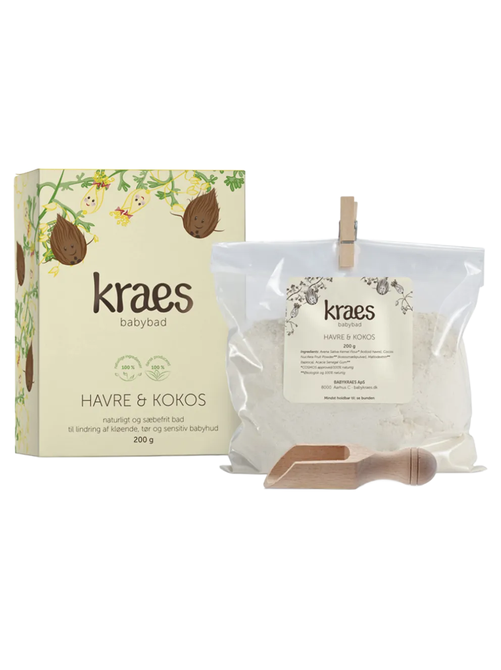 Naturalna kąpiel dla wrażliwej skóry Owies & Kokos