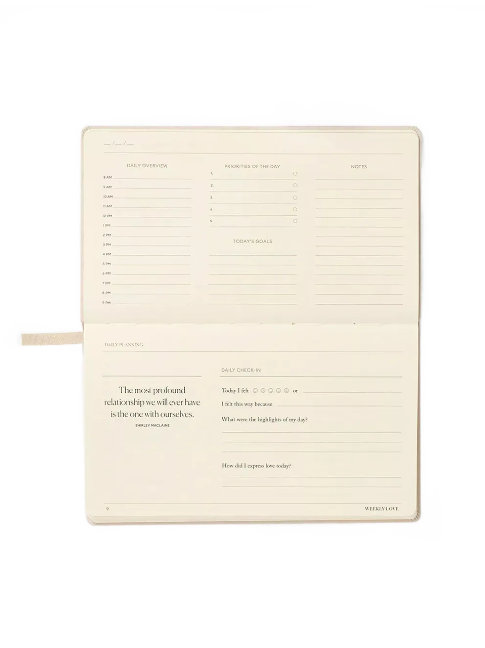 Notatnik The weekly love planner