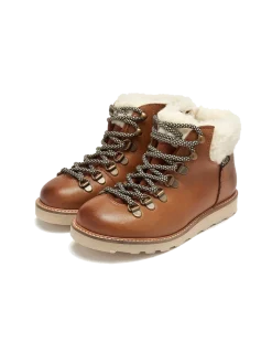 Ocieplane buty skórzane Eddie Fur Hiking Boots
