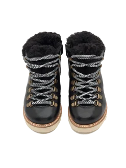 Ocieplane buty skórzane Eddie Fur Hiking Boots