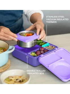 OmieBox lunchbox z termosem i przegródkami
