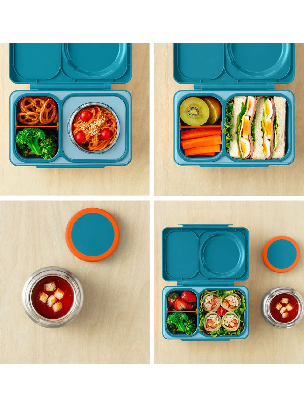 OmieBox UP lunchbox z termosem i przegródkami