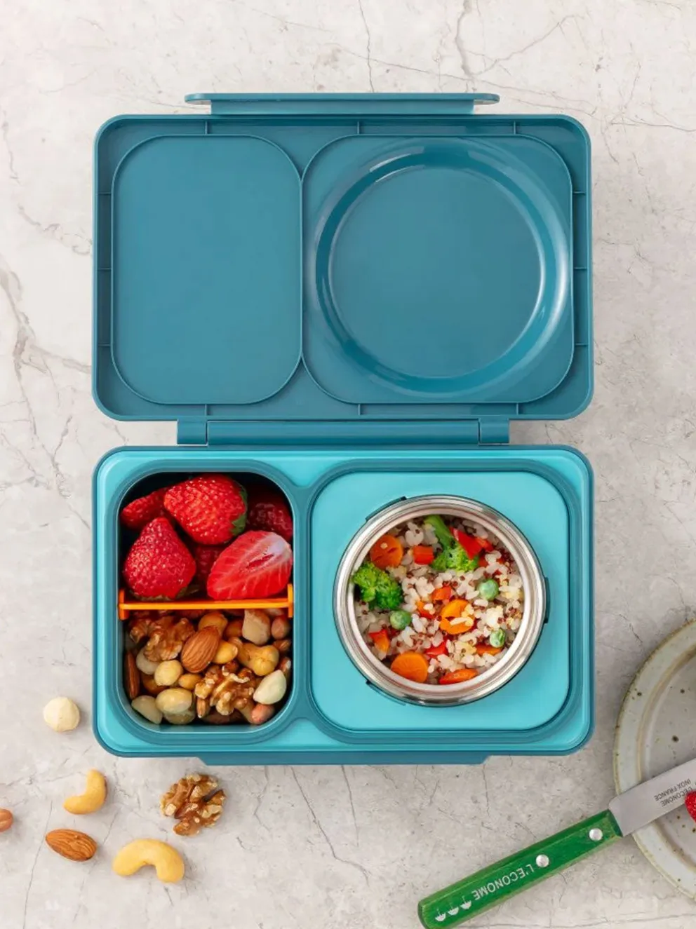 OmieBox UP lunchbox z termosem i przegródkami