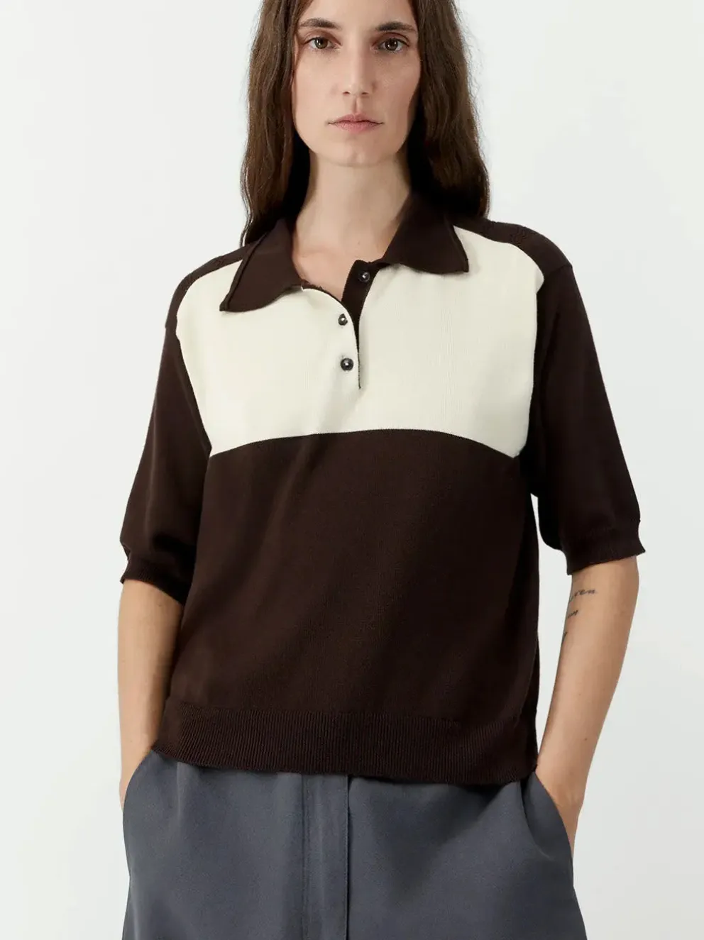 Organic Cotton Colorblock Polo