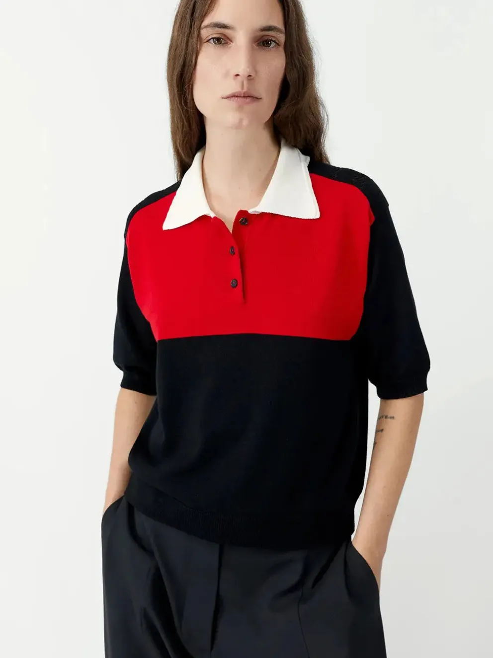 Organic Cotton Colorblock Polo