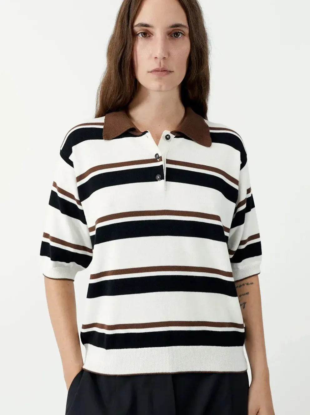 Organic Cotton Striped Polo