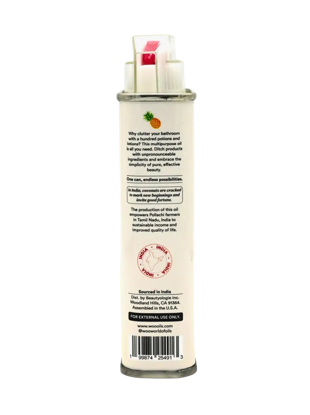 Organiczny olej do ciała i włosów Pineapple & Coconut