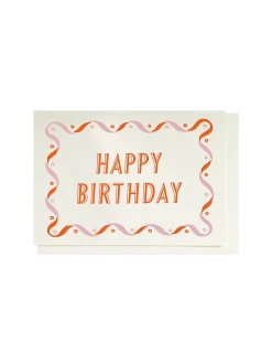 Ozdobna kartka z kopertą Orange Birthday