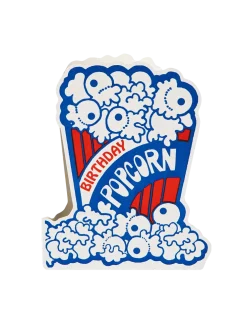 Ozdobna kartka z kopertą Popcorn Birthday