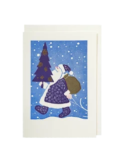 Ozdobna kartka z kopertą Vintage Father Christmas