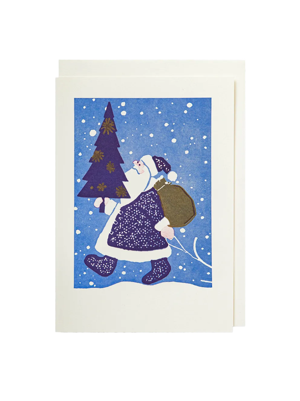 Ozdobna kartka z kopertą Vintage Father Christmas