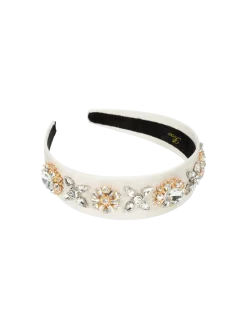 Ozdobna opaska do włosów z kryształami Caren Headband