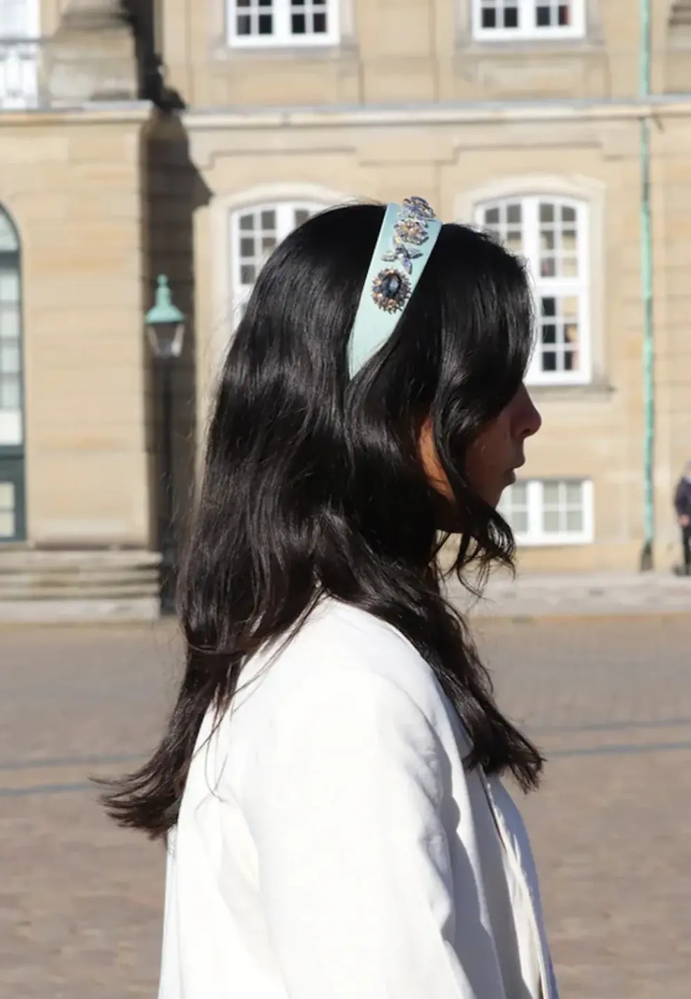 Ozdobna opaska do włosów z kryształami Caren Headband