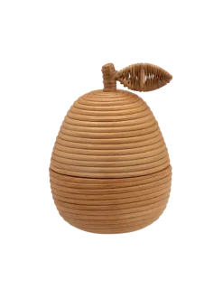 Pear Rattan Box