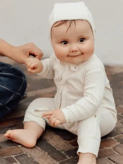 Piżamka niemowlęca pointelle na suwak Allie
