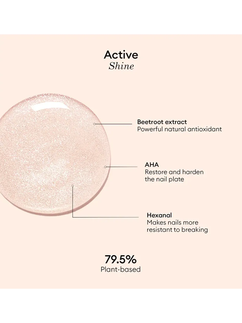 Pielęgnacyjny lakier do paznokci Active Shine