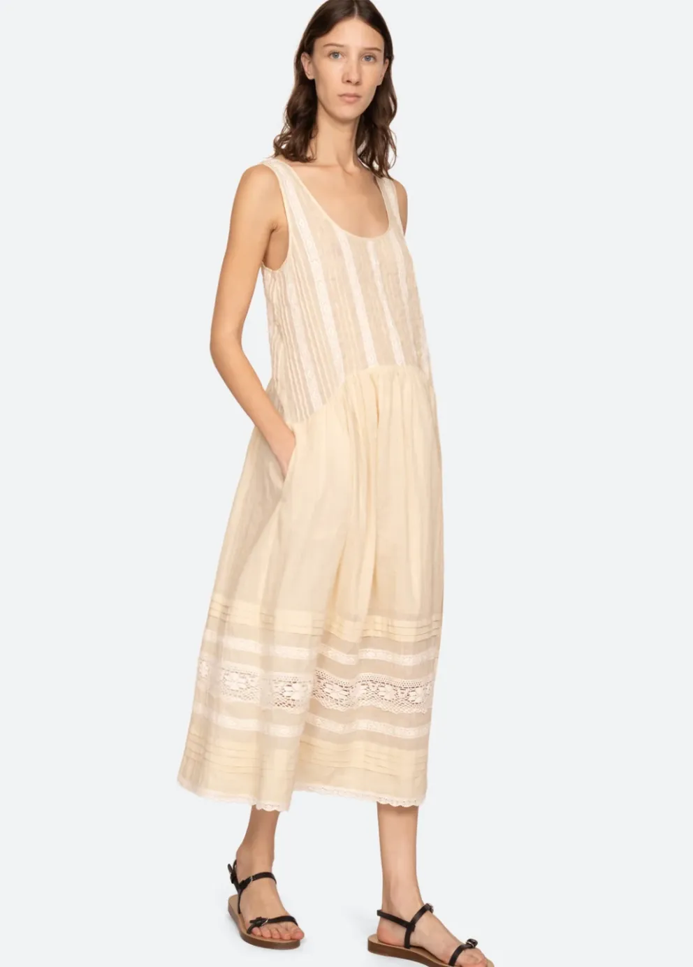 Pippa Solid Midi Dress