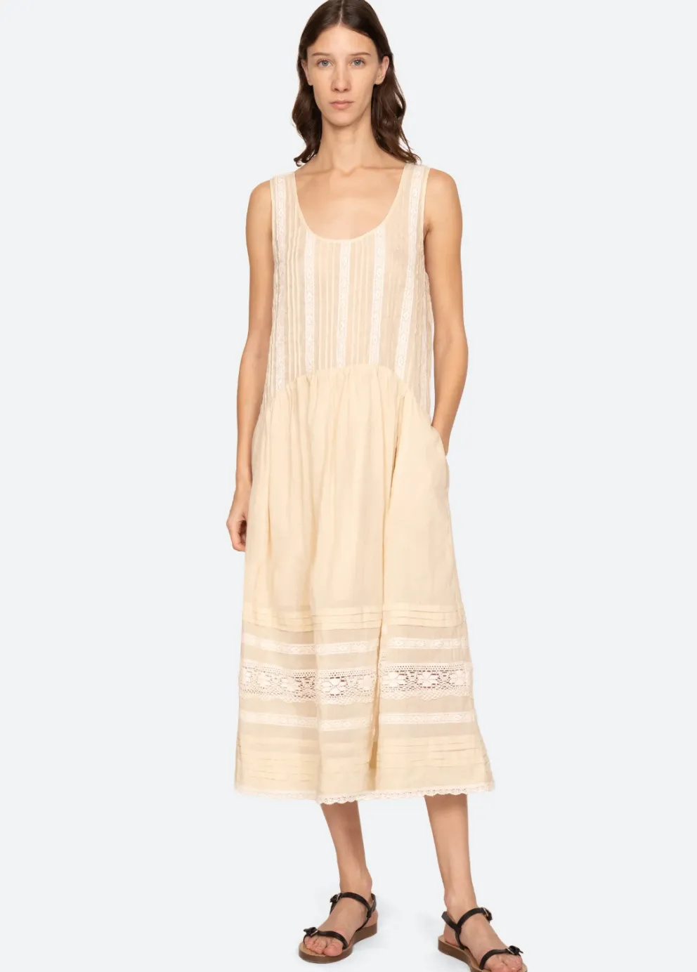 Pippa Solid Midi Dress