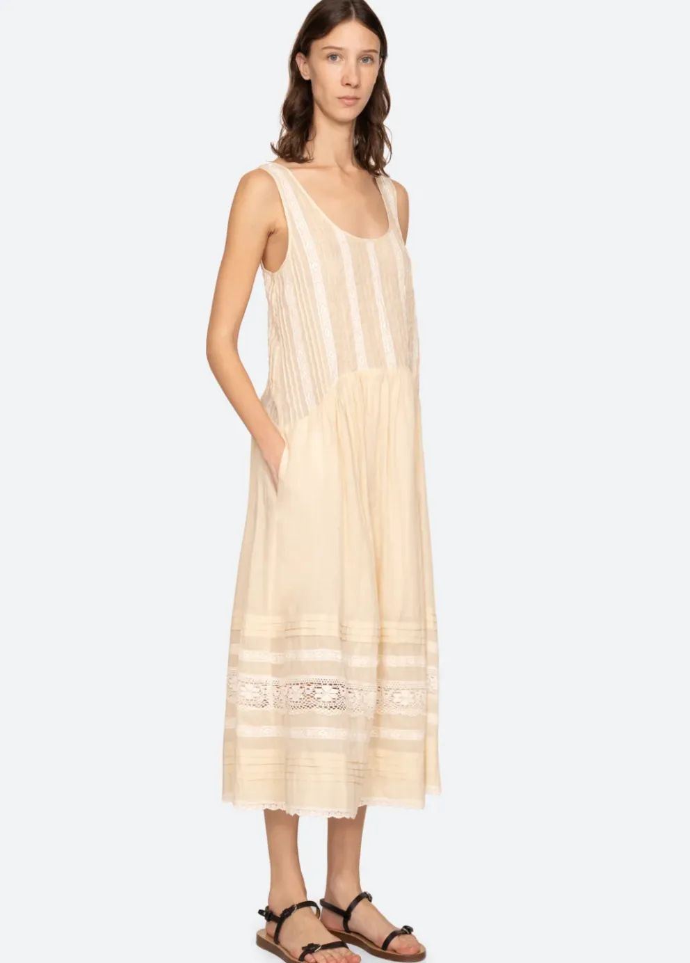 Pippa Solid Midi Dress