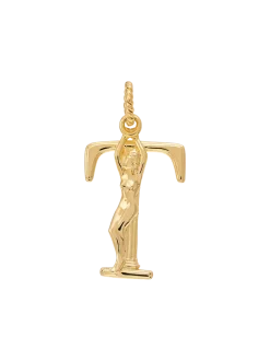 Pozłacana zawieszka Initial Muse Necklace Charm
