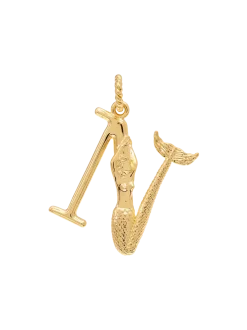 Pozłacana zawieszka Initial Muse Necklace Charm