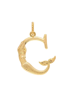 Pozłacana zawieszka Initial Muse Necklace Charm