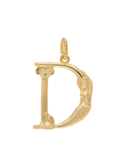 Pozłacana zawieszka Initial Muse Necklace Charm