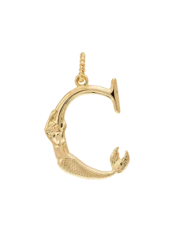 Pozłacana zawieszka Initial Muse Necklace Charm