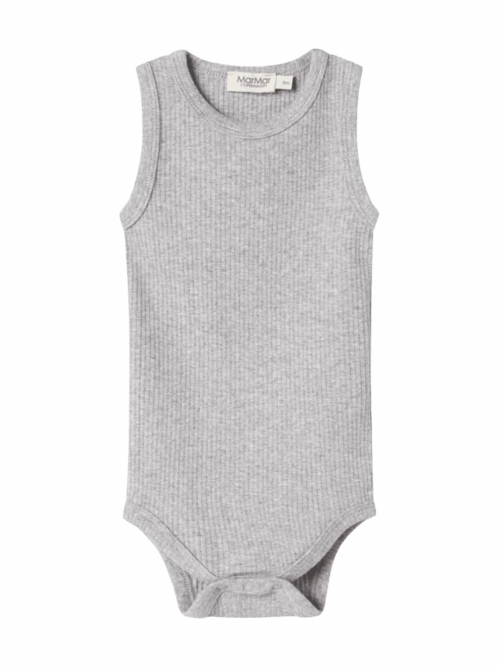 Prążkowane body niemowlęce bez rękawów