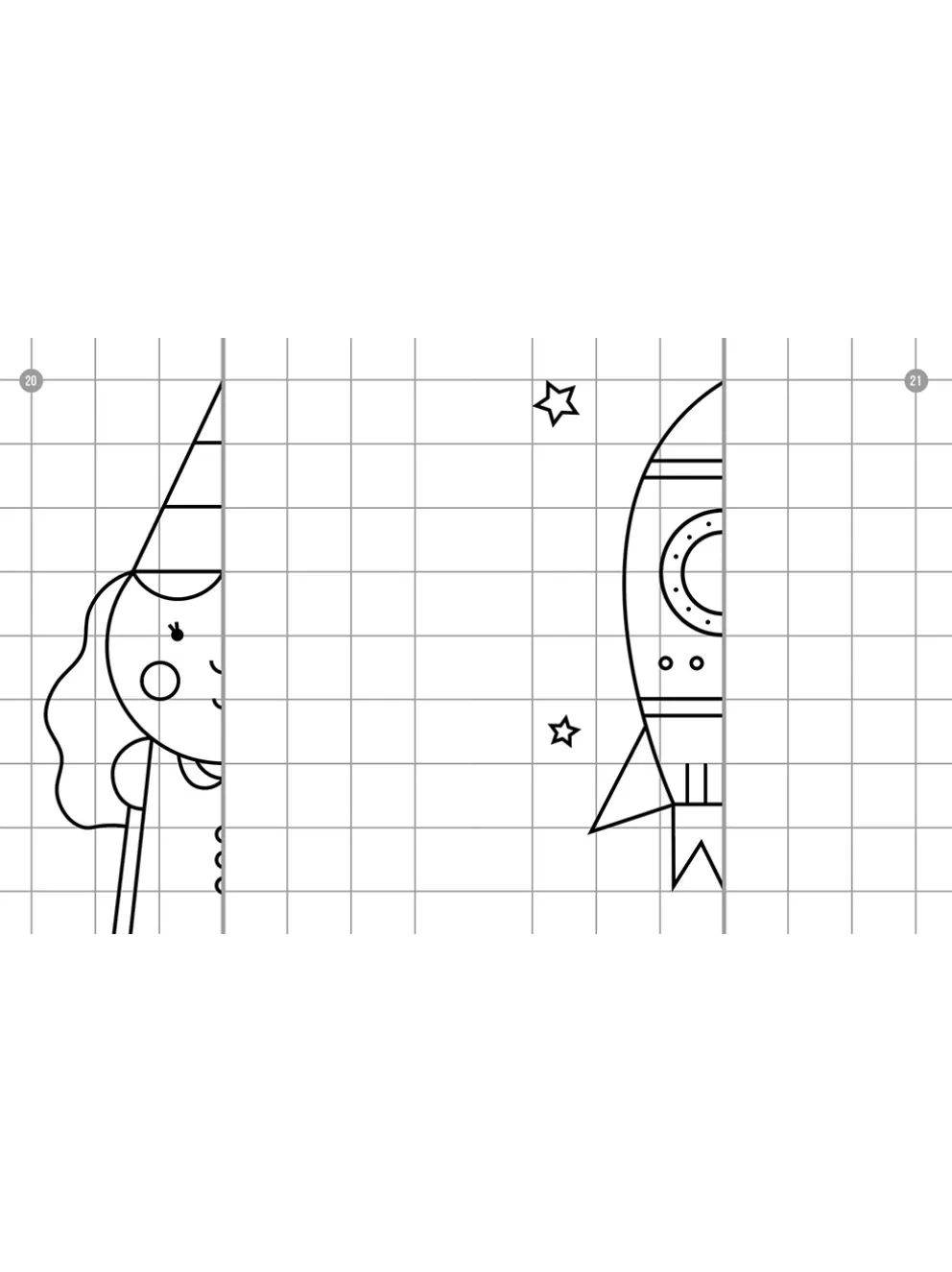 Przerysuj. Lustrzane rysowanie dla najmłodszych