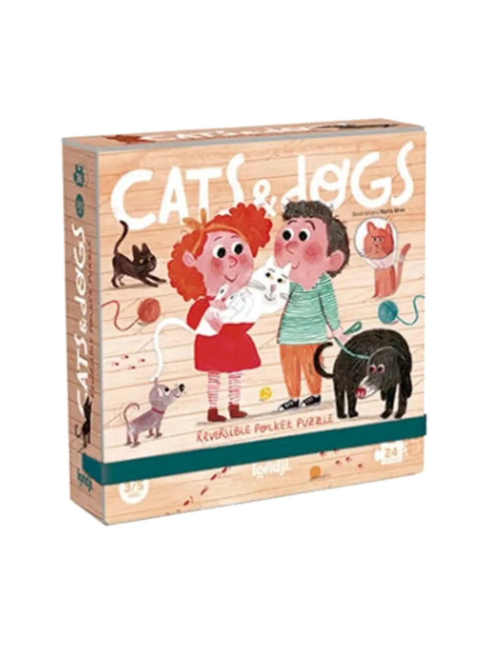 Puzzle kieszonkowe dla dzieci Cats & Dogs