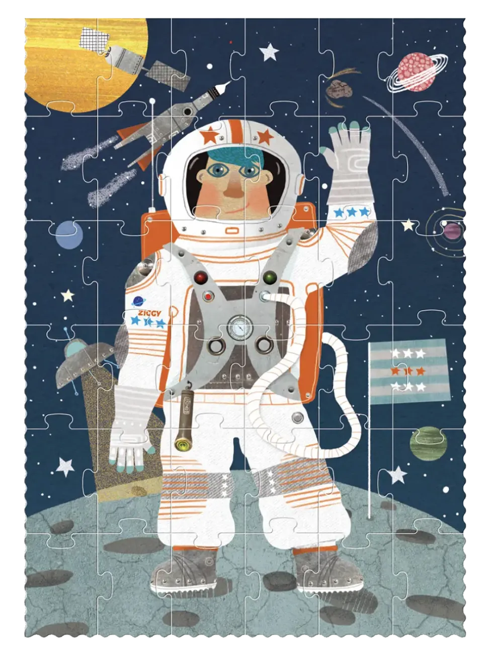 Puzzle kieszonkowe dla dzieci Astronaut