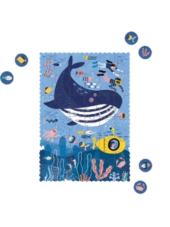Puzzle kieszonkowe z grą obserwacyjną Ocean