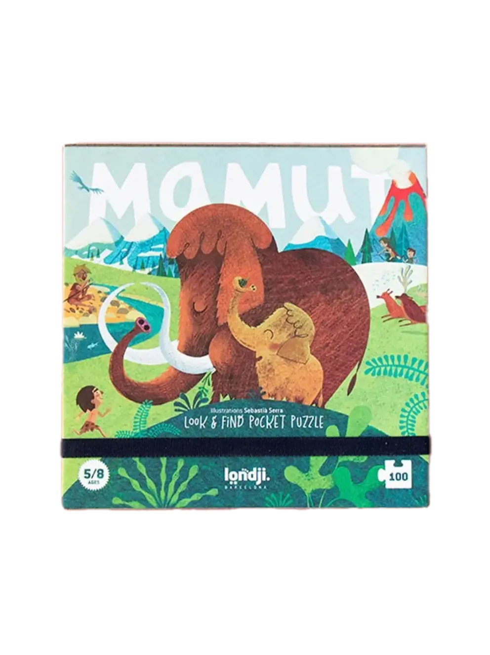Puzzle kieszonkowe z grą obserwacyjną Mamut
