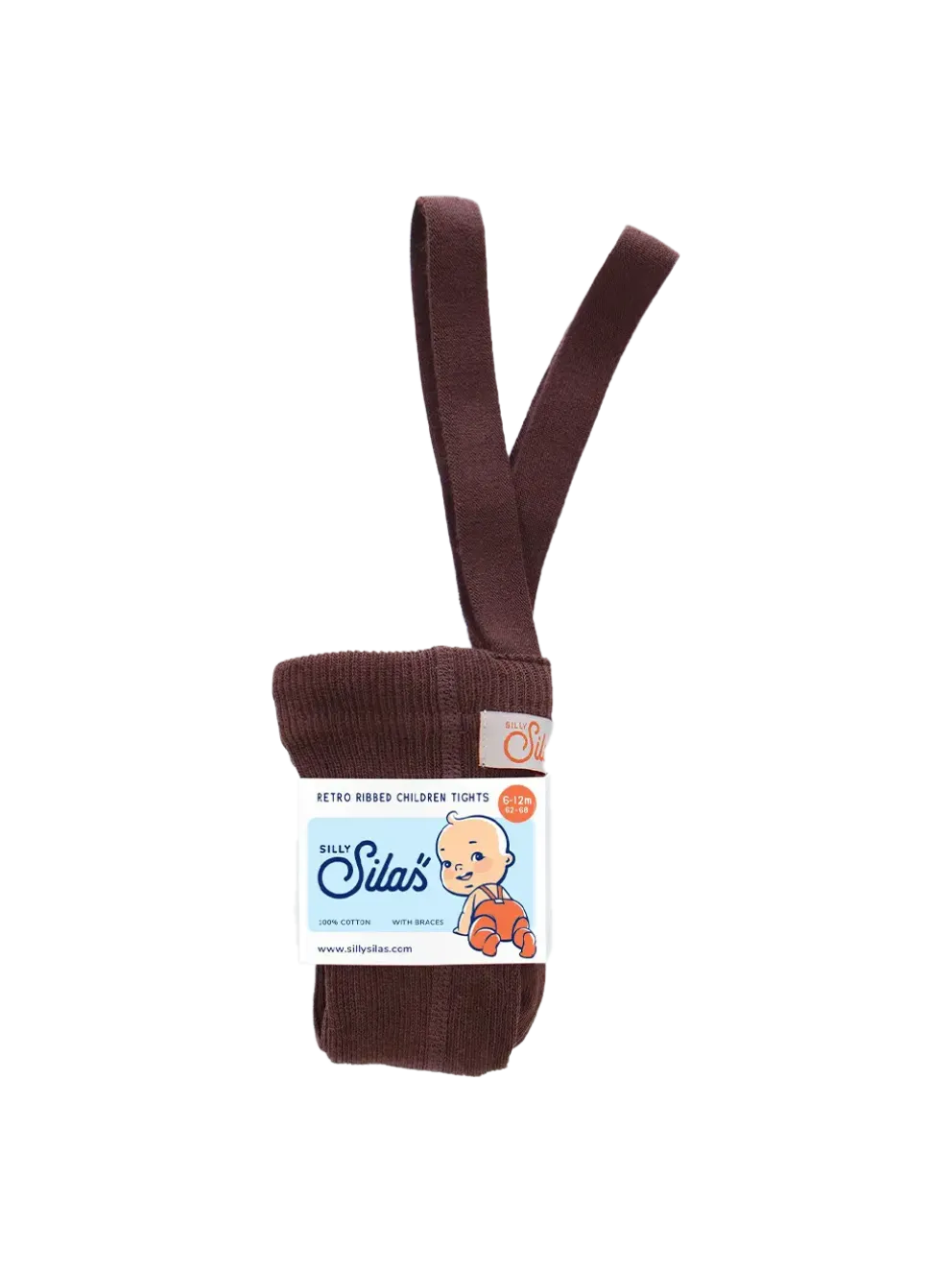 rajstopy z organicznej bawełny z szelkami w stylu vintage