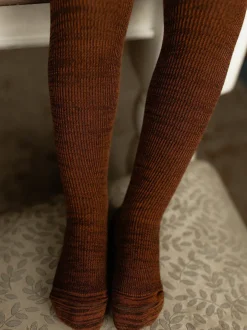 rajstopy z organicznej bawełny z szelkami w stylu vintage