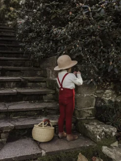 rajstopy z organicznej bawełny z szelkami w stylu vintage