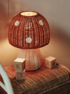 Rattanowa lampka Toadstool