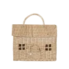 rattanowy koszyk domek z rączką Casa Clutch