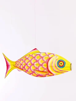 Ręcznie malowany lampion z jedwabiu Small Carp