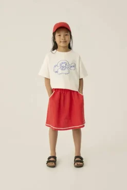 Red Bambula Skirt