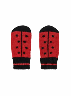 Rękawiczki merino Ladybug mittens