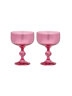 Rose Cocktail Glass Set of 2